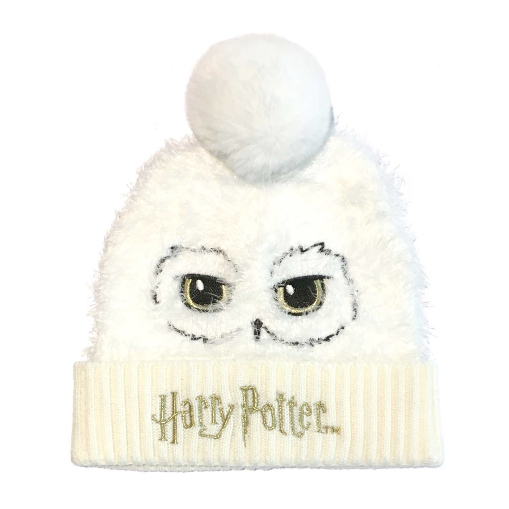 Harry Potter - Hedwig Pompon Bonnet - Blanc